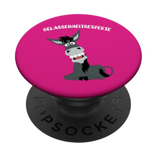 GELASSENHEIT AUF ZWEI BEINEN Lustiges Esel Design PopSockets Klebender PopGrip GELASSENHEIT AUF ZWEI BEINEN Lustiges Esel Design PopSockets Klebender PopGrip von kriv71