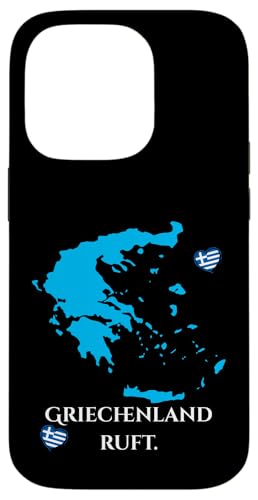 Griechenland ruft – Mein Herz schlägt in Blau-Weiß Hülle für iPhone 14 Pro von kriv71