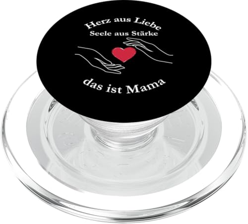 Herz aus Liebe – Poetischer Spruch für starke Mamas PopSockets PopGrip für MagSafe Herz aus Liebe – Poetischer Spruch für starke Mamas PopSockets PopGrip für MagSafe von kriv71