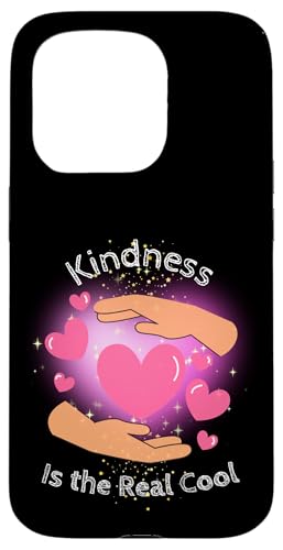 Kindness = Cool – Positivitäts-Design für Kids Hülle für iPhone 15 Pro von kriv71