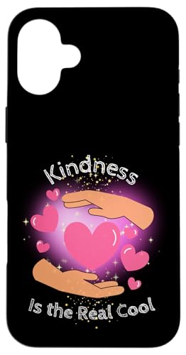 Kindness = Cool – Positivitäts-Design für Kids Hülle für iPhone 16 Plus von kriv71