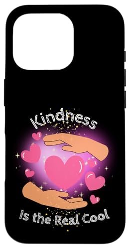 Kindness = Cool – Positivitäts-Design für Kids Hülle für iPhone 16 Pro von kriv71