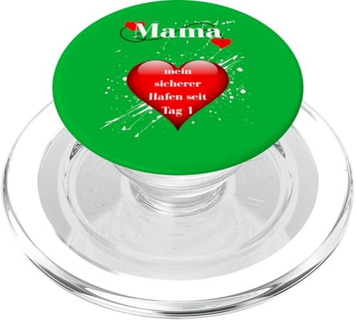 Mein sicherer Hafen – Dankbarer Spruch für Mama PopSockets PopGrip für MagSafe von kriv71