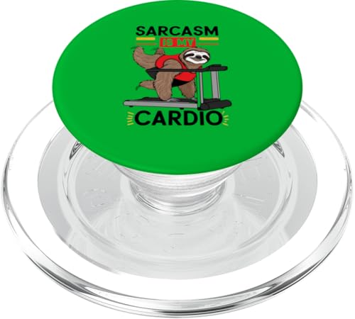 Sarcasm Faultier Laufband Fun PopSockets PopGrip für MagSafe von kriv71
