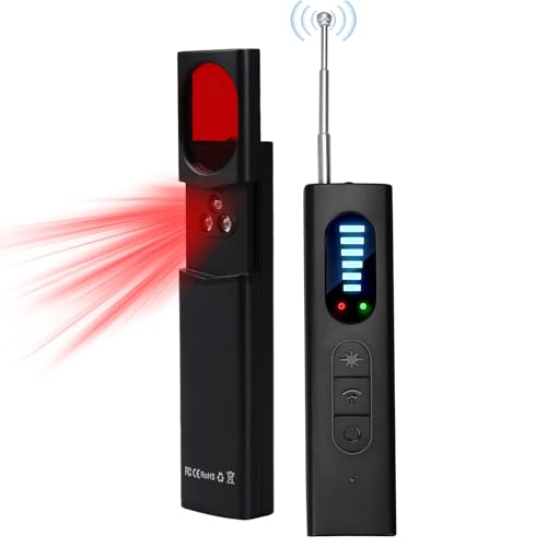 Wanzen Detektor, Multifunktionsgerät zur Signalerkennung, Tragbarer Scanner für Elektronische Geräte RF-Signal, Ideal für Hotel Büro Reise Wanzen Detektor, Multifunktionsgerät zur Signalerkennung, Tragbarer Scanner für Elektronische Geräte RF-Signal, Ideal für Hotel Büro Reise von kswiown