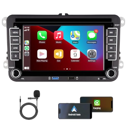 KTTCORLP Linux 7 Zoll Autoradio Mit Bildschirm für Golf 5 6 VW Polo T5 Passat Touran Seat mit Navi FM/AM, Apple Carplay, Android Auto, Lenkrad Strg, 2Din Dab Auto Radio Touch Display KTTCORLP Linux 7 Zoll Autoradio Mit Bildschirm für Golf 5 6 VW Polo T5 Passat Touran Seat mit Navi FM/AM, Apple Carplay, Android Auto, Lenkrad Strg, 2Din Dab Auto Radio Touch Display von kttcorlp
