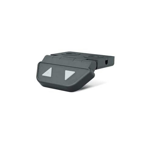 Linak Desk Panel DPAK06 | Ergonomische Steuerung für höhenverstellbare Schreibtische | Anthrazitgraues Bedienelement mit Auf/Ab-Tasten | Einfache Montage | Langlebig und kompatibel mit Hubsystemen von kuekom