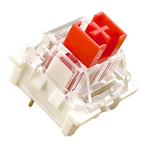 OUTEMU Rot Switch 3 Pin Schalter Gateron und Cherry MX Äquivalent DIY Austauschbarer Schalter für Mechanische Gaming Tastatur (108 Stück, Rot) von kutethy