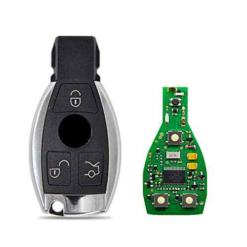 Auto-Fernschlüssel für Mercedes Benz A C E S Klasse BGA NEC 433Mhz Smart Control Ersatz AutoSchlüssel Funk-Autoschlüssel Logo haben von kuyuansu