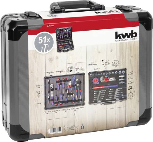 Kwb 370740 Werkzeugkoffer bestückt 51teilig Kwb 370740 Werkzeugkoffer bestückt 51teilig von kwb