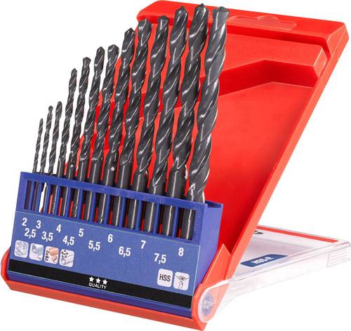 Kwb 424140 HSS Metall-Spiralbohrer-Set 13teilig DIN 338 Zylinderschaft 1St. von kwb