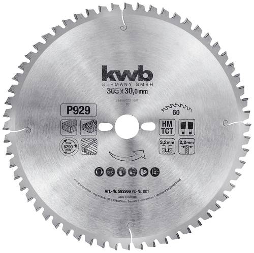 Kwb 592966 Kreissägeblatt 305 x 30mm 1St. von kwb