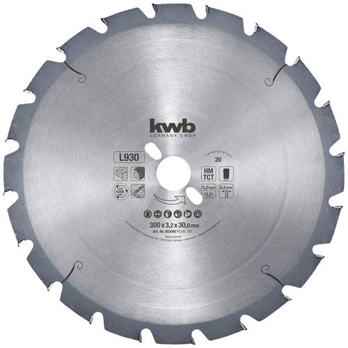 Kwb 593040 Kreissägeblatt 300 x 30mm 1St. von kwb