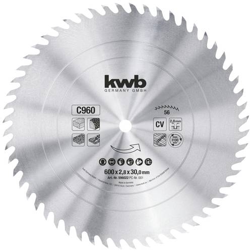 Kwb 596022 Kreissägeblatt 600 x 30mm 1St. Kwb 596022 Kreissägeblatt 600 x 30mm 1St. von kwb
