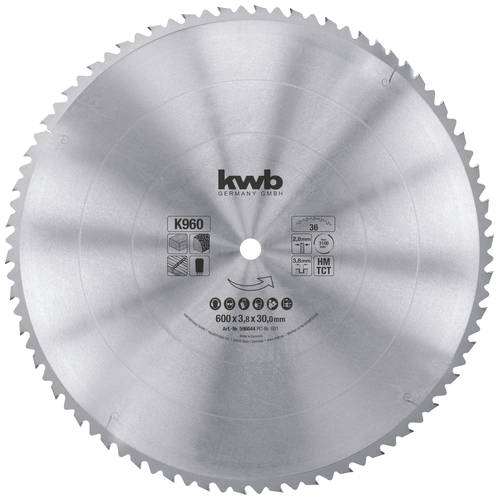 Kwb 596044 Kreissägeblatt 600 x 30mm 1St. von kwb