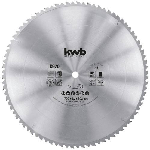 Kwb 597044 Kreissägeblatt 700 x 30mm 1St. von kwb