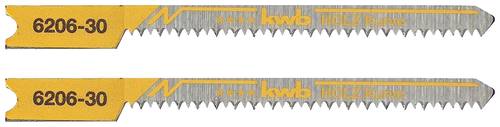 Kwb 620630 Stichsägeblätter, Holzbearbeitung, HCS, Universalschaft, 2 x Kurve 2St. von kwb