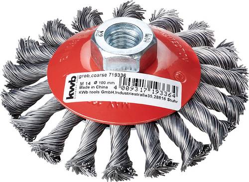 Kwb AGGRESSO-FLEX® Scheibenbürsten, gezopfter HSS-Stahldraht für Einsatz mit Winkelschleifer 7193 von kwb