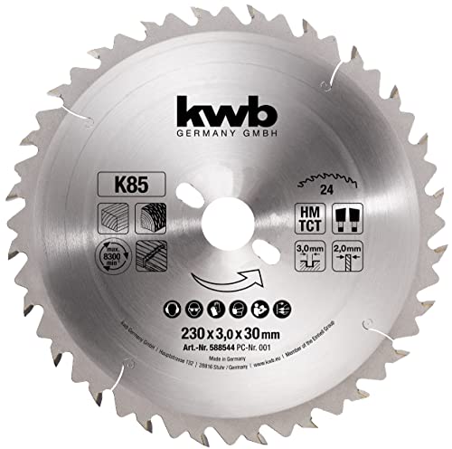 kwb Kreissägeblatt 230 x 30 mm, Made in Germany, sehr schneller Schnitt, Sägeblatt geeignet für Konstruktionshölzer, Gipskarton und Bauholz kwb Kreissägeblatt 230 x 30 mm, Made in Germany, sehr schneller Schnitt, Sägeblatt geeignet für Konstruktionshölzer, Gipskarton und Bauholz von kwb