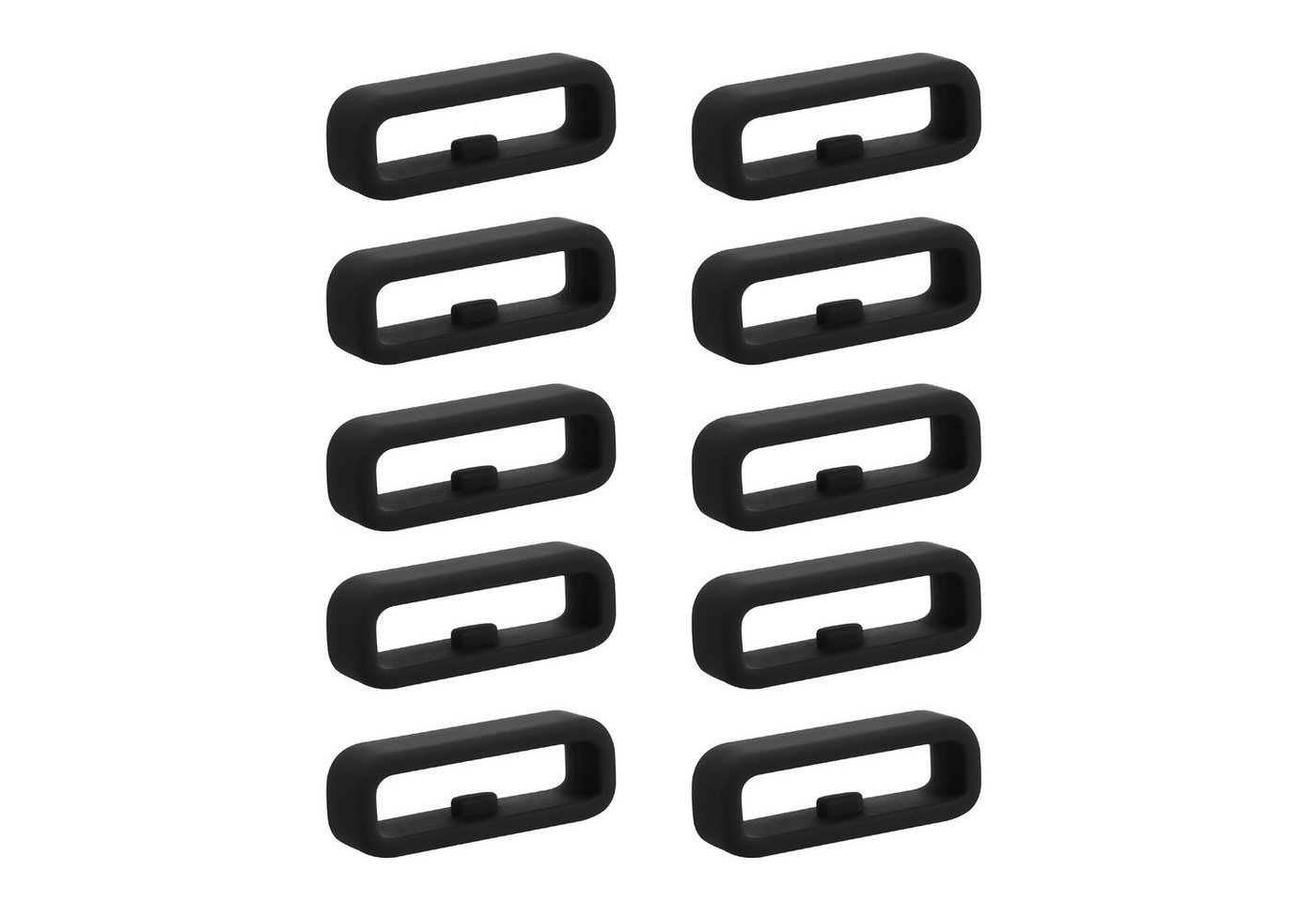 kwmobile 10x Smart Watch Band Halterung für 18mm Smartwatch Strap (Universal) Smartwatch, 10-tlg., Bandschlaufe für Fitness Tracker und Smart Uhr aus Silikon von kwmobile