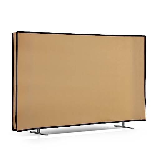 kwmobile 24" TV Hülle - Fernseher Bildschirmschutz Abdeckung - TV Bildschirm Staubschutzhülle - Beige von kwmobile