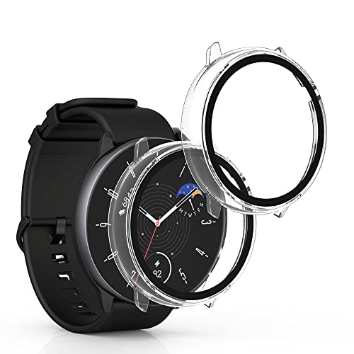 kwmobile 2X Cover kompatibel mit Huami Amazfit GTR Mini Hülle - Fullbody Fitnesstracker Case Set aus Glas - Transparent kwmobile 2X Cover kompatibel mit Huami Amazfit GTR Mini Hülle - Fullbody Fitnesstracker Case Set aus Glas - Transparent von kwmobile