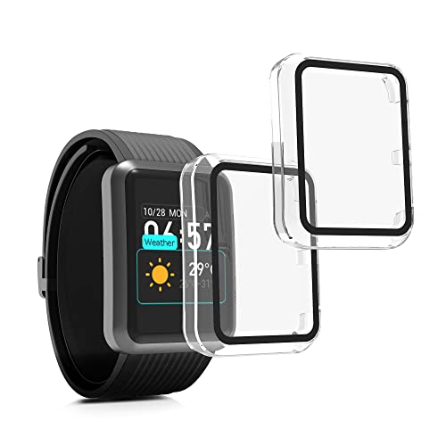kwmobile 2X Cover kompatibel mit Huawei Watch D Hülle - Fullbody Fitnesstracker Case Set aus Glas - Transparent von kwmobile