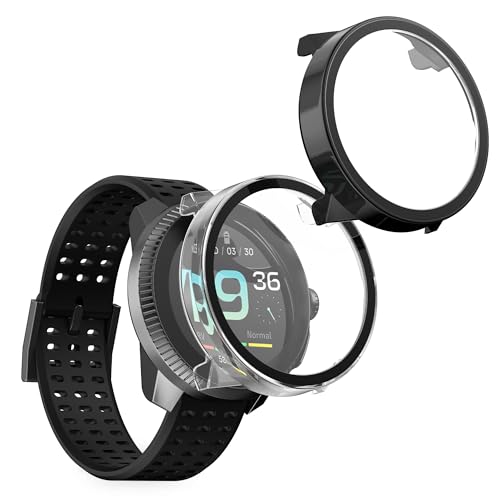 kwmobile 2X Cover kompatibel mit Suunto Race Hülle - Fullbody Fitnesstracker Case Set aus Glas - Transparent Schwarz kwmobile 2X Cover kompatibel mit Suunto Race Hülle - Fullbody Fitnesstracker Case Set aus Glas - Transparent Schwarz von kwmobile