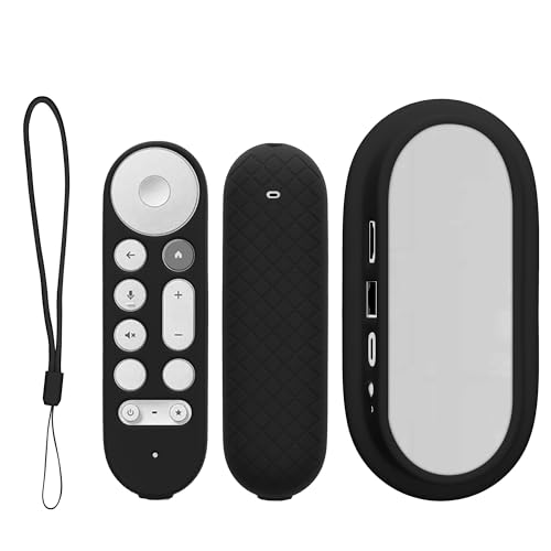 kwmobile 2X Hülle für Fernbedienung und Streaming Gerät kompatibel mit Google TV Streamer 4K - Silikon Case Set für TV Zubehör in Schwarz kwmobile 2X Hülle für Fernbedienung und Streaming Gerät kompatibel mit Google TV Streamer 4K - Silikon Case Set für TV Zubehör in Schwarz von kwmobile