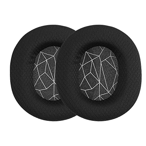 kwmobile 2X Ohrpolster kompatibel mit SteelSeries Arctis 3 / Arctis 5 / Arctis 7 / Arctis 9 / Arctis 9X Polster - Kopfhörer Polster aus Kunstleder für Over Ear Headphones von kwmobile