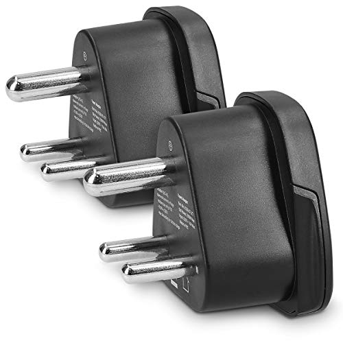 kwmobile 2X Reiseadapter Typ-D - Reise Adapter zu Typ D Steckdose in z. B. Indien Sri Lanka - Stromadapter Urlaub Schwarz kwmobile 2X Reiseadapter Typ-D - Reise Adapter zu Typ D Steckdose in z. B. Indien Sri Lanka - Stromadapter Urlaub Schwarz von kwmobile