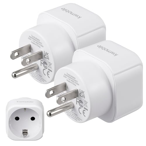 kwmobile 2X Reiseadapter USA Typ-B - Schuko Reise Strom Adapter zu Typ B Steckdose in z. B. USA Kanada Thailand - Stromadapter Urlaub weiß kwmobile 2X Reiseadapter USA Typ-B - Schuko Reise Strom Adapter zu Typ B Steckdose in z. B. USA Kanada Thailand - Stromadapter Urlaub weiß von kwmobile