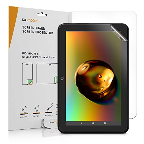 kwmobile 2X Schutzfolie kompatibel mit Amazon Fire 7 7" (2022) - Folie klar Full Screen Tablet von kwmobile