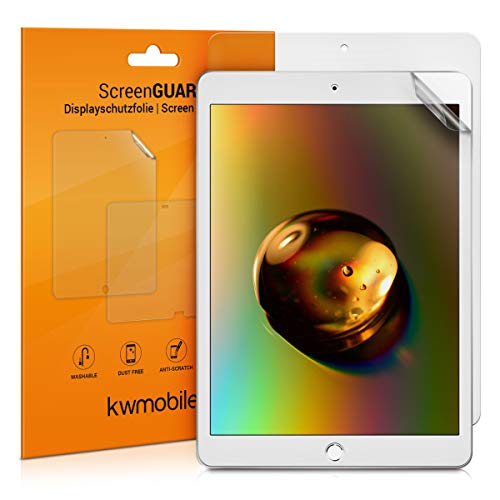 kwmobile 2X Schutzfolie kompatibel mit Apple iPad 10.2 (2019/2020/2021-7./8./9. Gen) - Folie klar Full Screen Tablet von kwmobile