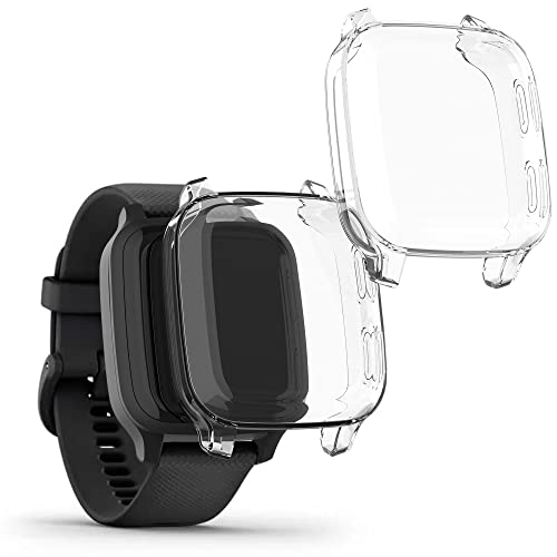 kwmobile 2X Schutzhülle kompatibel mit Garmin Venu Sq Music/Sq Hülle - Fullbody Cover Set aus Silikon - Transparent kwmobile 2X Schutzhülle kompatibel mit Garmin Venu Sq Music/Sq Hülle - Fullbody Cover Set aus Silikon - Transparent von kwmobile