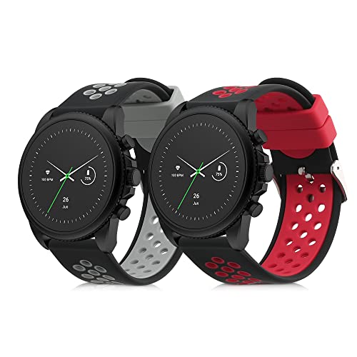 kwmobile 2x Sportarmband kompatibel mit Fossil Gen 6 Men's Smartwatch Armband - Fitnesstracker Band Set aus TPU Silikon kwmobile 2x Sportarmband kompatibel mit Fossil Gen 6 Men's Smartwatch Armband - Fitnesstracker Band Set aus TPU Silikon von kwmobile