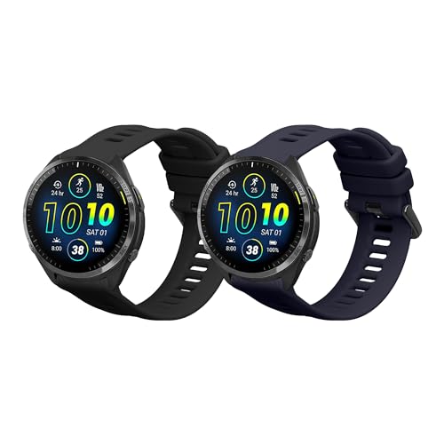 kwmobile 2x Sportarmband kompatibel mit Garmin Forerunner 965/965 Solar/Forerunner 955/955 Solar Armband - Fitnesstracker Band Set aus TPU Silikon kwmobile 2x Sportarmband kompatibel mit Garmin Forerunner 965/965 Solar/Forerunner 955/955 Solar Armband - Fitnesstracker Band Set aus TPU Silikon von kwmobile