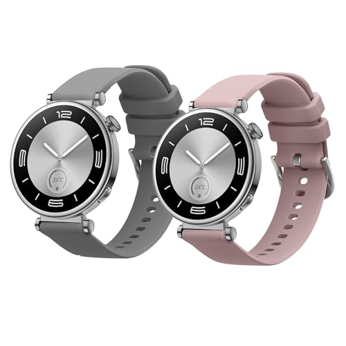 kwmobile 2x Sportarmband kompatibel mit Huawei Watch GT4 41mm Armband - Fitnesstracker Band Set aus TPU Silikon kwmobile 2x Sportarmband kompatibel mit Huawei Watch GT4 41mm Armband - Fitnesstracker Band Set aus TPU Silikon von kwmobile