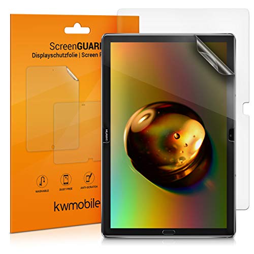 kwmobile 2X Tablet Schutzfolie kompatibel mit Huawei MediaPad M5 Lite 10 Folie - Full Screen Protector - Tablet Displayfolie entspiegelt von kwmobile