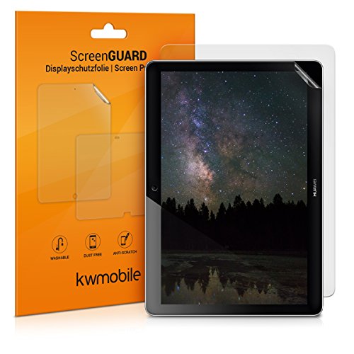 kwmobile 2X Tablet Schutzfolie kompatibel mit Huawei MediaPad T3 10 Folie - Full Screen Protector - Tablet Displayfolie entspiegelt von kwmobile