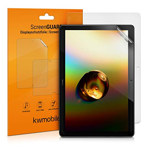kwmobile 2X Tablet Schutzfolie kompatibel mit Huawei MediaPad T5 10 Folie - Full Screen Protector - Tablet Displayfolie entspiegelt von kwmobile