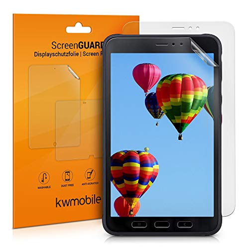 kwmobile 2X Tablet Schutzfolie kompatibel mit Samsung Galaxy Tab Active 3 Folie - Full Screen Protector - Tablet Displayfolie entspiegelt von kwmobile