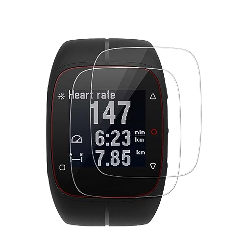 kwmobile 2x Echtglas Displayschutzfolie kompatibel mit Polar M400 / M430 Schutzglas - Displayschutz für Smartwatch aus Glas - Schutz Glas für Fitness Tracker von kwmobile