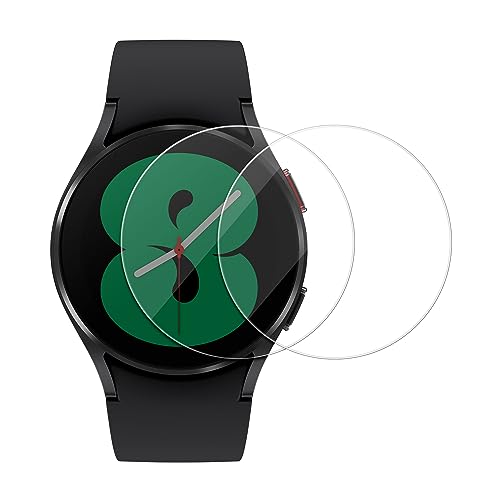 kwmobile 2x Echtglas Displayschutzfolie kompatibel mit Samsung Galaxy Watch 4 (40mm) Schutzglas - Displayschutz für Smartwatch aus Glas - Schutz Glas für Fitness Tracker von kwmobile