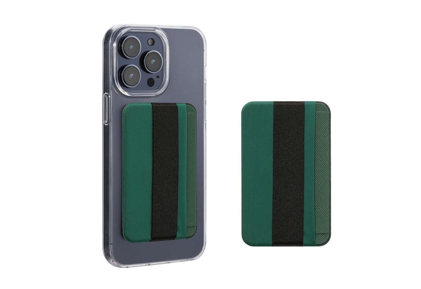 kwmobile 2x Kartenhalter für Smartphones - Kunststoff Halter Halterung, (1-tlg., Etui 57 x 90 mm - Platz für bis zu 4 Karten) von kwmobile