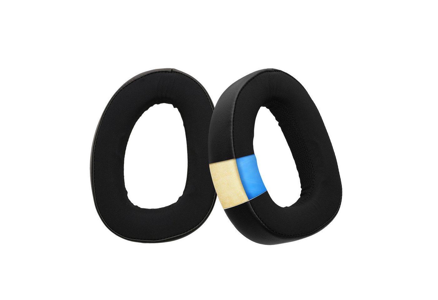 kwmobile 2x Ohr Polster für Sennheiser GSP670 / GSP600 / 550 / 500 HiFi-Kopfhörer (Ohrpolster Kopfhörer Kunstleder für Over Ear Headphones Cooling Effekt) von kwmobile