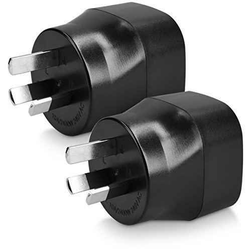 kwmobile 2X Reiseadapter Australien Typ-I - Schuko Reise Adapter zu Typ I Steckdose in z. B. Australien Neuseeland China - Stromadapter Urlaub schwarz kwmobile 2X Reiseadapter Australien Typ-I - Schuko Reise Adapter zu Typ I Steckdose in z. B. Australien Neuseeland China - Stromadapter Urlaub schwarz von kwmobile