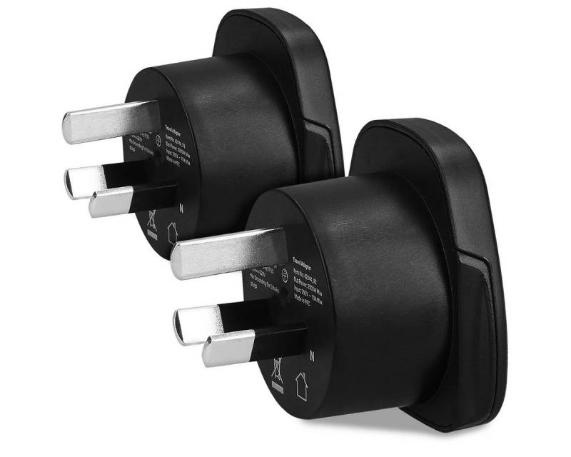 kwmobile 2x Reiseadapter Australien Typ-I - Stromadapter für Urlaub Adapter, 5.00 cm von kwmobile
