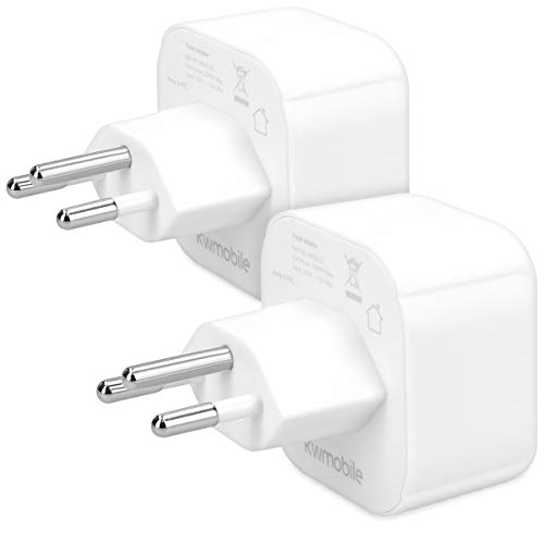 kwmobile 2X Reiseadapter Schweiz Typ-J - Reise Adapter Reisestecker Schuko EU zu Typ J Steckdose in z. B. Schweiz - Stromadapter Urlaub Weiß kwmobile 2X Reiseadapter Schweiz Typ-J - Reise Adapter Reisestecker Schuko EU zu Typ J Steckdose in z. B. Schweiz - Stromadapter Urlaub Weiß von kwmobile