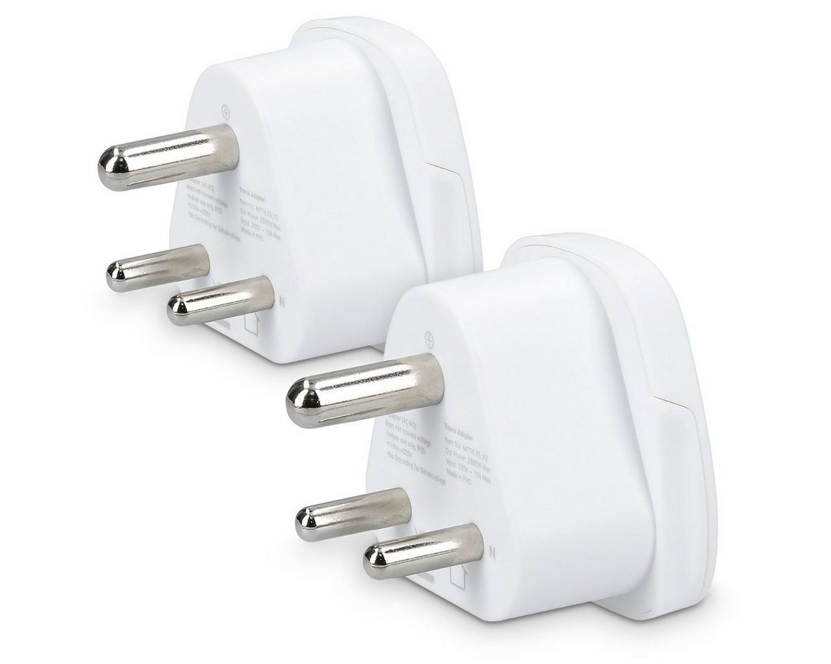 kwmobile 2x Reiseadapter Typ-D, für Indien/Sri Lanka/Nepal Adapter, 5.00 cm kwmobile 2x Reiseadapter Typ-D, für Indien/Sri Lanka/Nepal Adapter, 5.00 cm von kwmobile